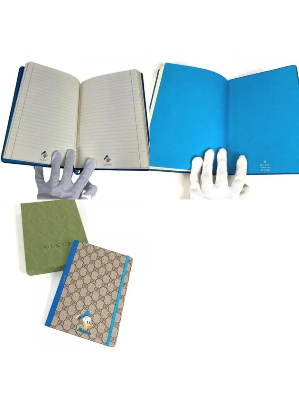 Gucci Notebook Donald Duck GG Supreme Canvas Blue